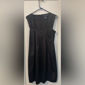 French Connection black silk dress with pockets